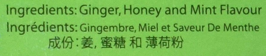 Honsei Instant MINT Ginger Honey Tea (20 Sachets) 15 G/0.525oz - Product of Singapore N3