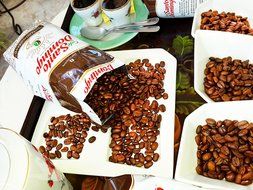Santo Domingo Whole Roasted Bean Dominican Coffee 2 Bags / Pounds Pack N8