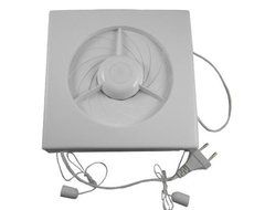 4&quot; 6&quot; inch Extractor Exhaust Fan Window Wall Kitchen Bathroom Ventilation Fan, Stylish White Facia Grill and Easy...