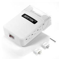 BESTEK 6-Outlet Upgraded Wall-Mount Surge Protector with 5.2A 4 USB Charging Station and Phone Charging Dock N7