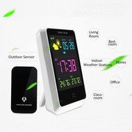 Wireless Weather Stations Large LED Displayer Forecast Station with Indoor/Outdoor Temperature &amp; Humidity Monitors N7