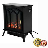 New Free Standing Electric 1500W Fireplace Heater Fire Flame Stove Wood Adjustable N4