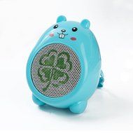 New Mini Quiet Table Top Portable Fan Air Conditioning Fan Hot air fan Heater Space Heater Heating device (White) N6