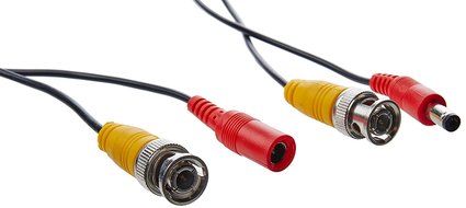 Laview LVA-ACA2125W 125 Foot All-in-One BNC Video and Power Cable with Connectors, White