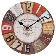 Vintage Look Silent Wooden Wall Clock Home Decoration