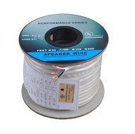 C&amp;E 500 feet 14AWG 4 Conductor Solid Copper, Oxygen-Free Speaker Wire Cable.