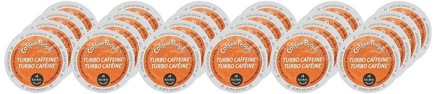 Coffee People Turbo Caffeine Coffee K-Cups, 24 Count N4