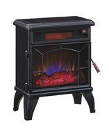 Duraflame DFI-550-0 Mason Freestanding Infrared Quartz Fireplace Stove, Black N4