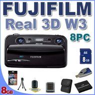 Fujifilm FinePix Real 3D W3 Digital Camera BigVALUEInc 8PC Saver Bundle!