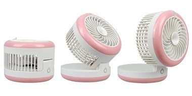 Niceshop Mini Handheld USB Misting Fan with Hairdressing Personal Cooling Fan Student Rechargeable Portable Mini...