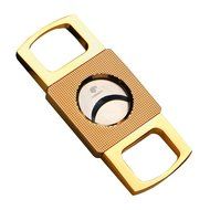 Dakoufish Portable Zinc Alloy Metal Cigar Cutter Sharp Cigar Scissor (Gold) N2