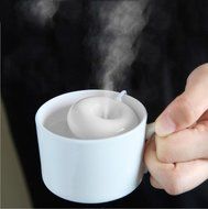 Ecosin Cool Mist Humidifier - Premium Humidifying Unit with Whisper-quiet Operation, Home Office Mini USB Donuts... N4