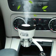 FEI&amp;S Car aromatherapy humidifier mini cars USB humidifier car air purifier aromatherapy machine , Black ,2 USB...