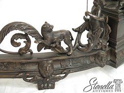 Outstanding Bronze Neo Classical Fancy Fireplace Andiron Fender Model JI-A4296AC ~ New N7