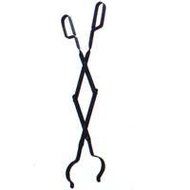 Homebasix Fireplace Tongs 26", Black N2