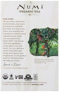 Numi Organic Indulgent Tea, Chocolate Rooibos, Caffeine Free Herbal Teasan, 12 Count Tea Bags (Pack of 3) N41