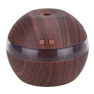 XIDAJE USB Air Diffuser with LED lighting Ultrasonic Aroma Aromatherapy Humidifier Cool Mist (Light Wooden Color) N2