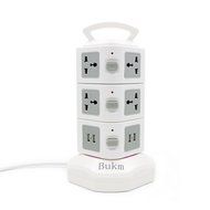 Surge Protectors USB, Bukm Smart Power Strip Tower, 4-Port USB Travel Charger Charging Station 10-Outlet Surge... N4