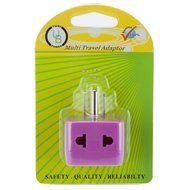 Yubi Power 2 in 1 Universal Travel Adapter with 2 Universal Outlets - Built in Surge Protector - 3 Pack - Black... N3