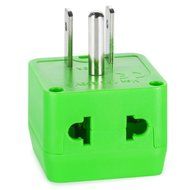 Yubi Power 2 in 1 Universal Travel Adapter with 2 Universal Outlets - Built in Surge Protector - 3 Pack - Black... N4