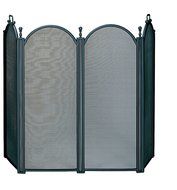 UniFlame 4-Fold Black Screen with Woven Mesh