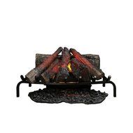 Dimplex DLG1058 Open Hearth Fireplace Insert with Faux Logs Bed, Black