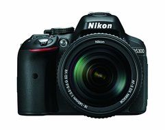 Nikon D5300 DX-format Digital SLR Kit w/ 18-55mm VR II and 55-300mm VR Lens Kit (Black) N3