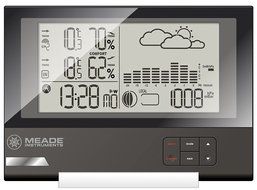 Meade Instruments TE636W Slim Line Personal Weather Station with Atomic Clock