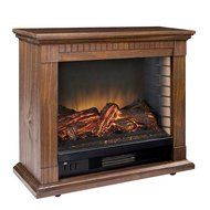 Electric Fireplace Oak Wood Finish - 400 sq. ft - 1350 Watt