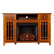 SEI AMZ3839E Salinas Electric Media Fireplace, Mission Oak N5