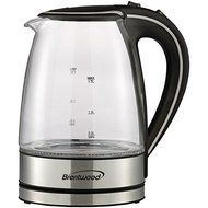 New BRENTWOOD KT-1900BK Tempered Glass Electric Kettle, 1.7 Liter