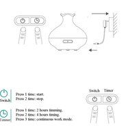 YJY 100mL Vintage Bottle Aromatherapy Essential Oil Diffuser, Silent Ultrasonic Waterless Auto Shut-off Air Humidifier... N3