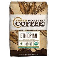 Organic Ethiopian Natural Sidamo Fair Trade Coffee, Whole Bean, Fresh Roasted Coffee LLC. (2 lb.) N3
