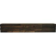 Modern Fireplace Mantel Shelf Shelf Length: 60" Length, Finish: Dark Chocolate