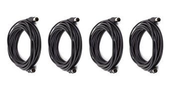 C&amp;E 2 PCS, MIDI Cable with 5 Pin DIN Plugs, 10 Feet Black, CNE585437 N5