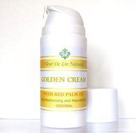 Golden Cream with Red Palm Oil - Natural and Organic, Anti-aging, Collagen Boosting Ingredients; Fights Wrinkles...