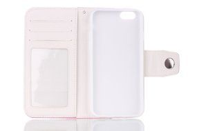 iPhone 7 Plus Wallet Case,TechCode Screen Protective with Cards Slots Cash Holder Magnetic Smart PU Leather Stand... N4