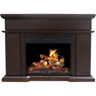 Dark Chololate Decor Flame Yellowstone 46" Mantle Media Fireplace For Up To 55" TV N3