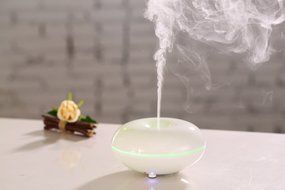 100ml Mini Essential Oil Diffuser Protable Cool Mist Humidifier Ultrasonic Aroma with 7 Color LED for Office Home... N5