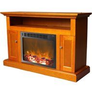 Cambridge Sorrento Fireplace Mantel with Electronic Fireplace Insert, Mahogany