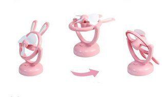 Special Life Mini High Velocity Personal Fan, Cute Creative Cartoon Rabbit USB Fan, 180 Degree Rotatable, Portable...