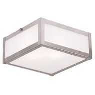 Livex Lighting 7132-91 Viper 2 Light Ceiling Mount, Brushed Nickel by Livex Lighting