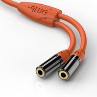 PlugLug - 4FT 3.5mm Male to Female Premium Auxiliary Audio Cable for Headphones, iPods, iPhones, iPads, Home /... N19