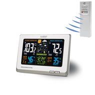La Crosse Technology C83349 Wireless Atomic Digital Color Forecast Station with Alerts, Black N4
