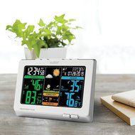 La Crosse Technology C83349 Wireless Atomic Digital Color Forecast Station with Alerts, Black N5