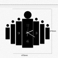 MuLuo Rectangle Wall Clock Removable DIY Acrylic 3D Mirror Wall Sticker Living Room Decoration gold N3