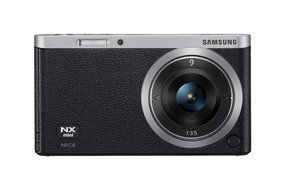 Samsung NX Mini 20.5MP CMOS Smart WiFi &amp; NFC Mirrorless Digital Camera with 9-27mm Lens and 3" Flip Up LCD Touch... N3