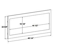 Boulevard DV Linear Fireplace, Charred Logset &amp; 2&quot; Black Front, NG N2