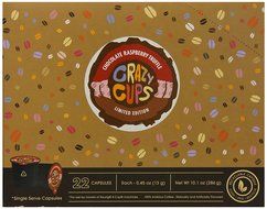 Crazy Cups Chocolate Raspberry Truffle Flavored Coffee, Single Serve cups for the K Cup Keurig brewer, 22 Count N2