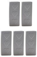 Gicos QS5053A/B Radiators Humidifier, White Ceramic, Three Hearts Design (Pack of 5)